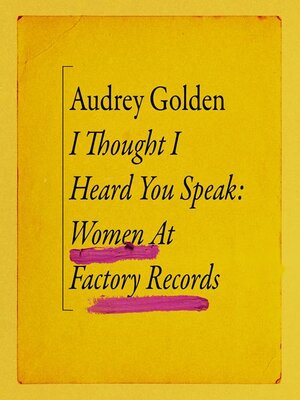 cover image of I Thought I Heard You Speak